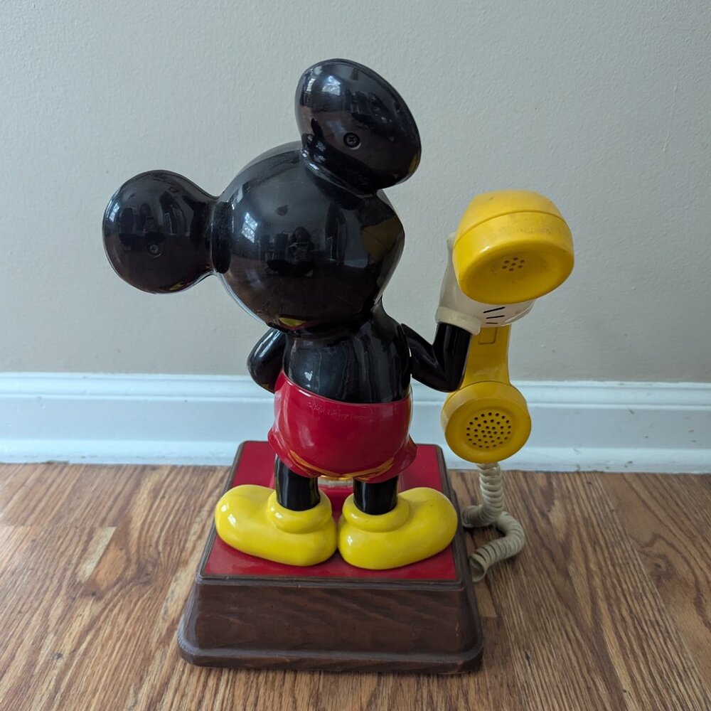 Vintage Disney Mickey Mouse Rotary Dial Landline Phone, 1970s - Picture 3 of 7